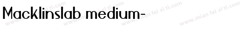 Macklinslab medium字体转换